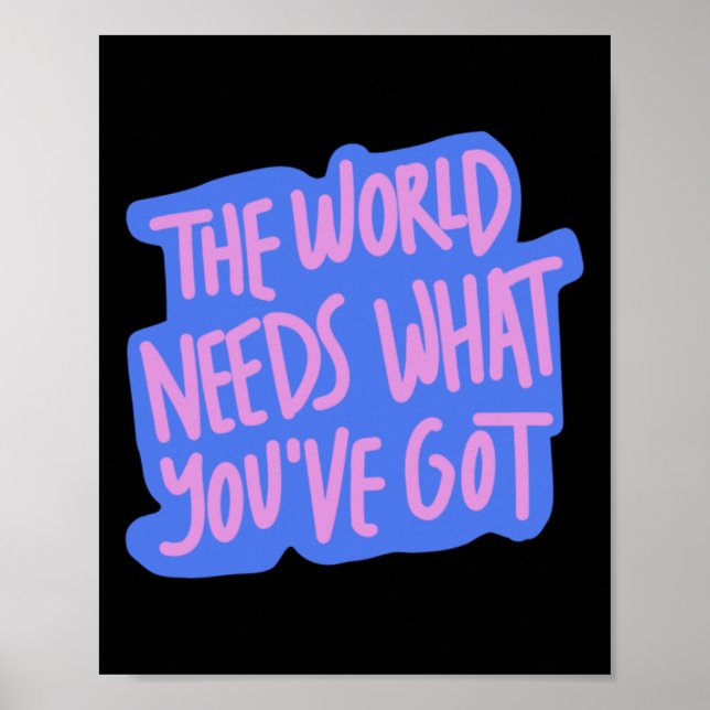 Póster El mundo te necesita 1 (Frente)