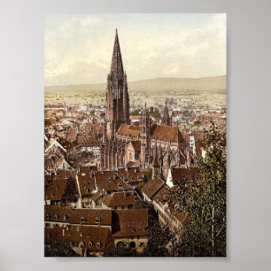 Póster El Munster, Friburgo, Baden, Alemania