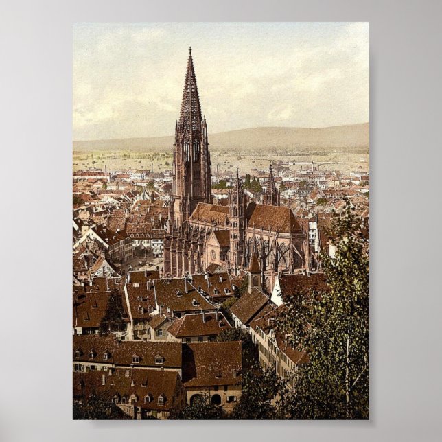 Póster El Munster, Friburgo, Baden, Alemania (Frente)