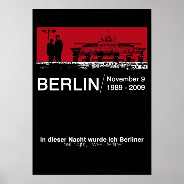 Póster El muro de Berlín (Frente)
