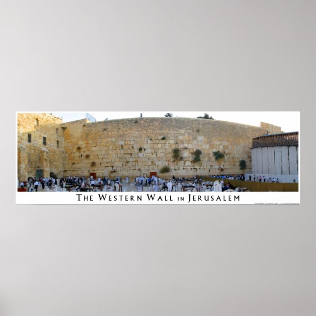 Póster El muro occidental en Jerusalén (Frente)