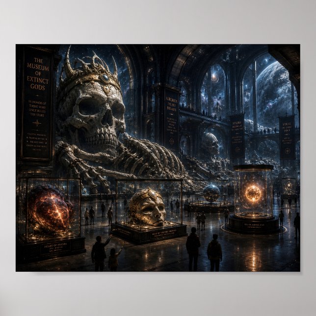 Póster El Museo de Dioses Extintos (Frente)