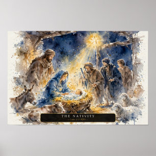 Póster El Nacimiento — Acuarela Suelta