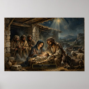 Póster El Nacimiento — Al estilo de Da Vinci
