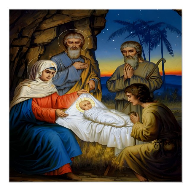 Póster El nacimiento de Cristo (Anverso)