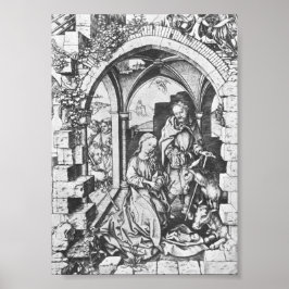 Póster El nacimiento de Jesús (por Martin Schongauer)