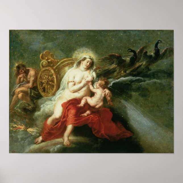 Póster El nacimiento de la Vía Láctea, 1668 (Frente)