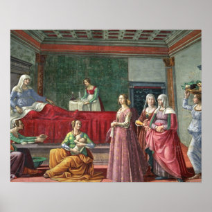 Póster El nacimiento de St. John el baptista (fresco)