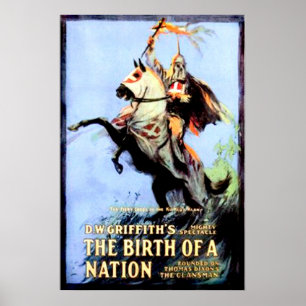 Póster El nacimiento de un cartel de película 1915 del
