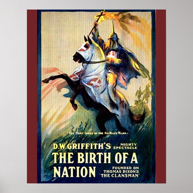 Póster El nacimiento de una nación (1915) Poster de cine  (Frente)