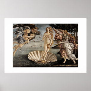 Póster El nacimiento de Venus de Sandro Botticelli (1485)