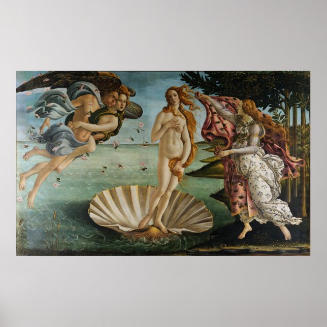 Póster El nacimiento de Venus (por Sandro Botiicelli) (Frente)