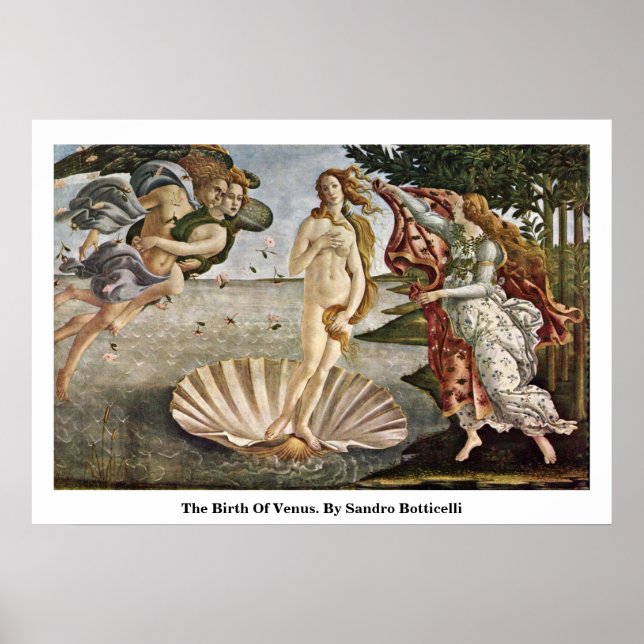 Póster El Nacimiento De Venus. Por Sandro Botticelli