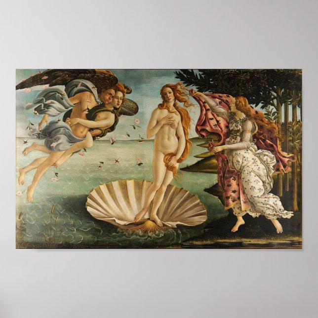 Póster El nacimiento de Venus - Sandro Botticelli (Frente)