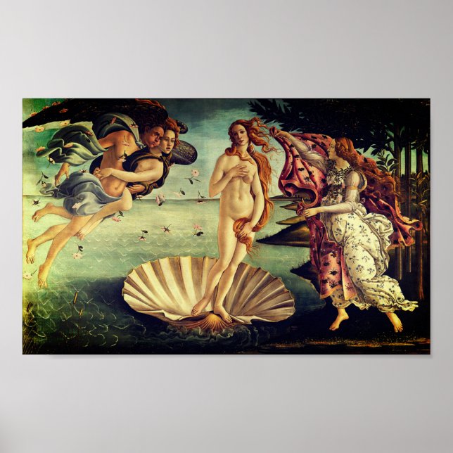 Póster El nacimiento de Venus - Sandro Botticelli Poster (Frente)