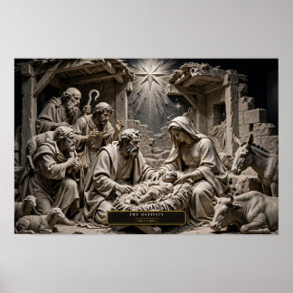 Póster El Nacimiento — Mármol del Renacimiento