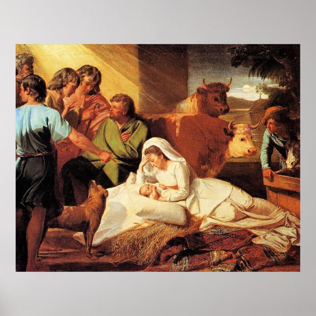 Póster El Nacimiento por John Singleton Copley (Frente)