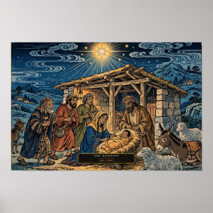 Póster El Nacimiento — Ukiyo-e