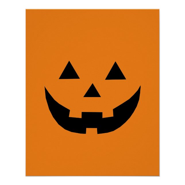 Póster El naranja fantasmagórico Jack o lantern pompkin d (Anverso)