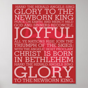 Póster El navidad que las letras de la canción escuchan
