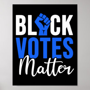 Póster El negro vota sobre el problema de los votantes el