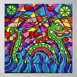 Póster El Nessie ama la cereza Limeade