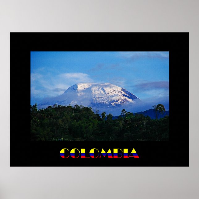 Póster El Nevado del Tolima Colombia Poster (Frente)