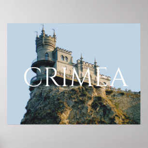Póster El nido del castillo de Swallow en Crimea