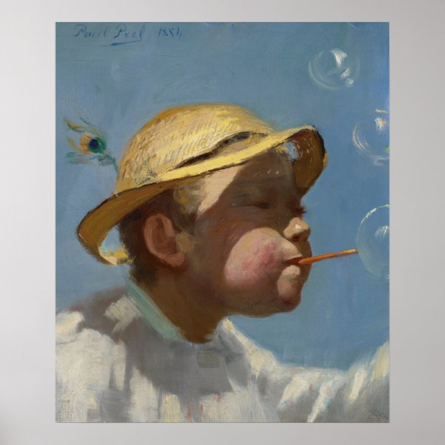 Póster El niño de la burbuja de Paul Peel (Frente)