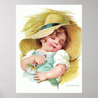 Póster El niño durmiente de Maud Humphrey