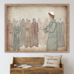 Póster El niño Jesús en el Templo_ Lucas 2_41-52 _ Escrit