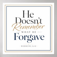 Él No Recuerda Lo Que Perdona Hebreos 8:12