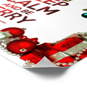 Póster El nombre o árbol artístico de la Feliz Navidad de