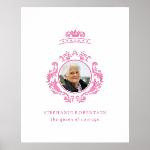 Póster El nombre rosado de la Reina de la Coraje del Cánc