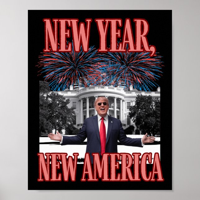 Póster El nuevo año divertido de Trump (Frente)