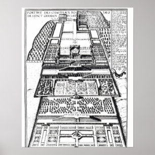 Póster El nuevo castillo de Saint-Germain-en-Laye, 1614 (