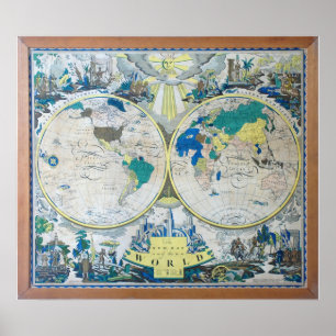 Póster El nuevo mapa del Poster mundial de 1926