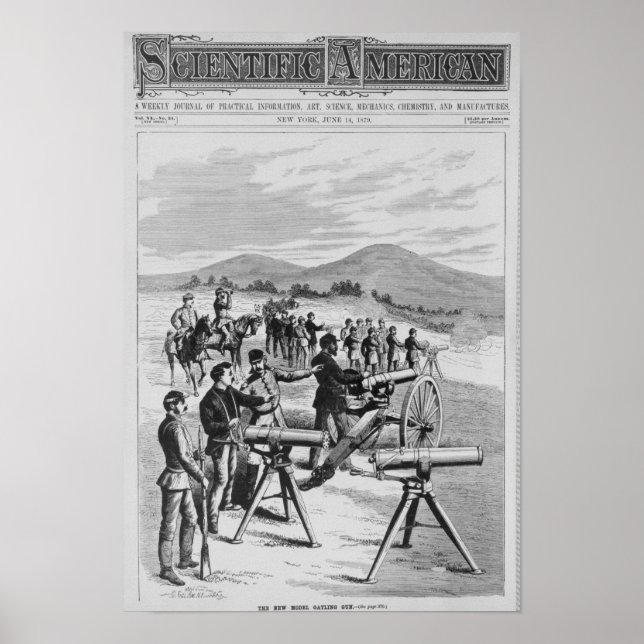 Póster El nuevo modelo Gatling Gun (Frente)