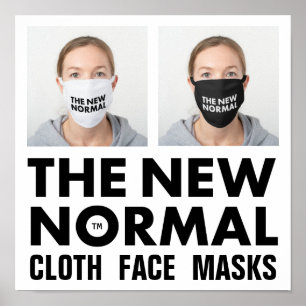 Póster El nuevo Poster de máscaras de tela normal™