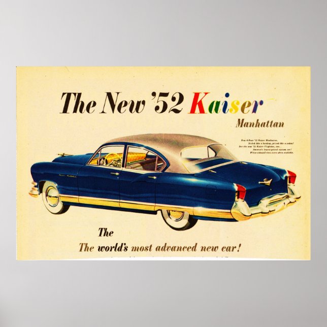 Póster El nuevo Poster Kaiser Car 3 del 52 (Frente)