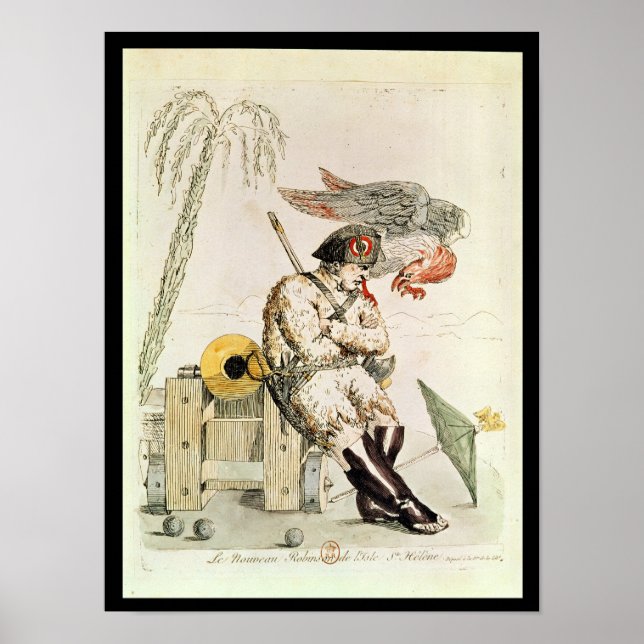 Póster El nuevo Robinson de Santa Elena, 1815 (Frente)
