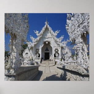 Póster El nuevo templo todo blanco de Wat Rong Khun en
