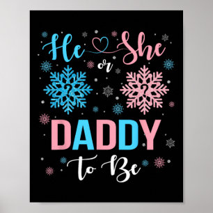 Póster Él O Ella Papi Para Ser Navidades De Género De Cop
