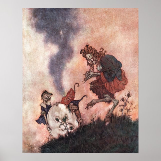 Póster El obgoblin malvado de Edmund Dulac (Frente)