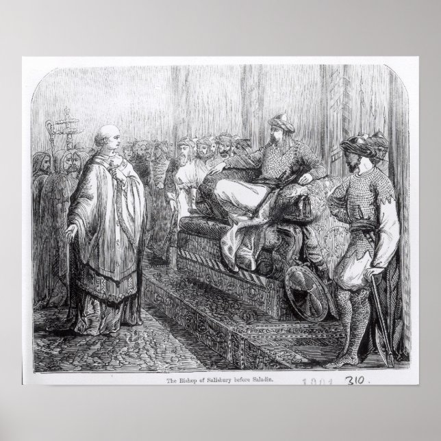 Póster El Obispo de Salisbury antes de Saladin (Frente)