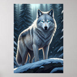Póster El observador del invierno - El lobo