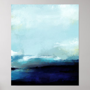 Póster "El océano" Guay, nubes náuticas abstractas del oc