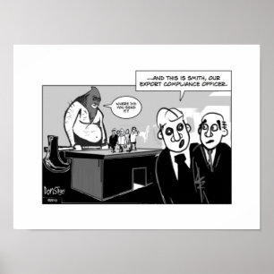Póster El oficial de la conformidad de la exportación