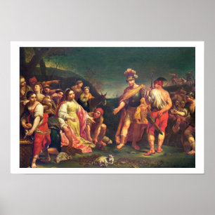 Póster El ofrecimiento de Abigail antes de David