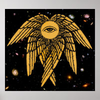 El ojo de la providencia en el oro